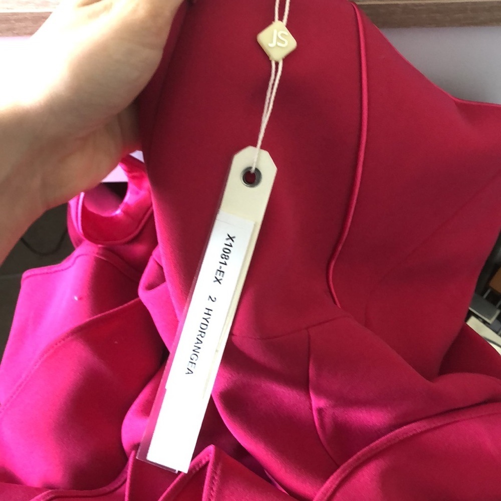 NWT Jonathan Simkhai Crepe Combo Mini Ruffle Dress - Picture 12 of 16